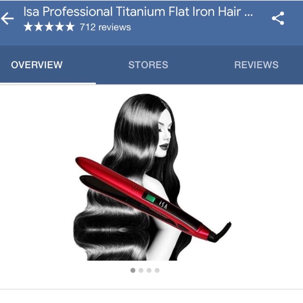 Red ISA flat iron